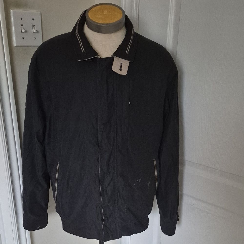 Pronto Uomo Black Windbreaker Jacket